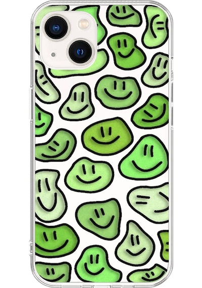 Apple Uyumlu iPhone 15 Şeffaf Kılıf Şeffaf Wallpaper 9 Tasarımlı