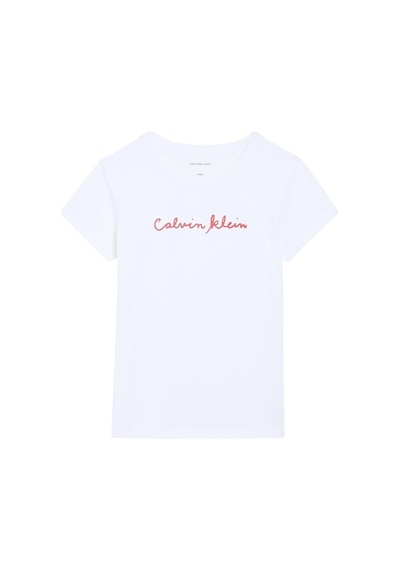 Calvin Klein Kız Çocuk Tişört Lvcksja17g-16158 Beyaz Calvin Klein Kız Çocuk Tişört Lvcksja17g-16158 Beyaz