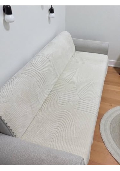 Tr Yumuşacık Welsoft 3 Kişilik Koltuk Örtüsü Koltuk Şalı Ve 170x200 Krem Diğer