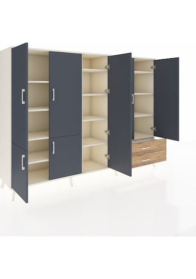 Hyperion Dolap 12 Raflı 2 Çekmeceli 7 Kapaklı 220x44x163 Aytaşı-a Aytaşı-antrasit/çam Hyperion Dolap 12 Raflı 2 Çekmeceli 7 Kapaklı 220x44x163 Aytaşı-a Aytaşı-antrasit/çam