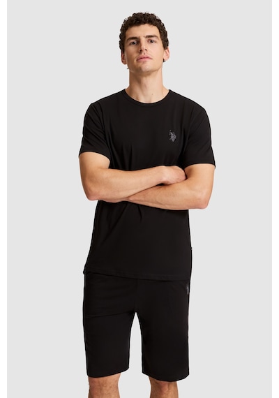 U.s. Polo Assn. Erkek Siyah Pijama Takım 50326135-vr046