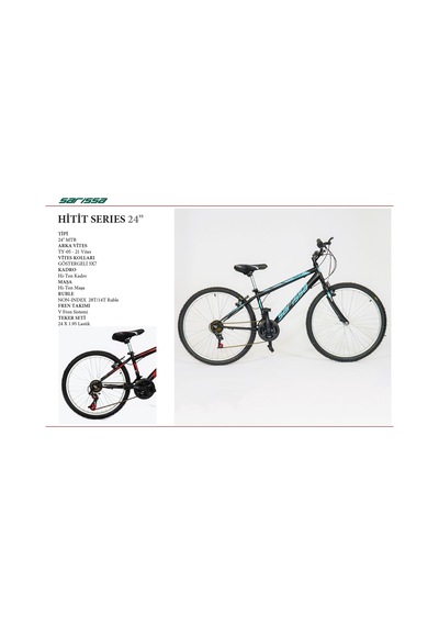 Sarissa Hitit 24" Jant 21 Vites 24" Kadro Dağ Bisikleti