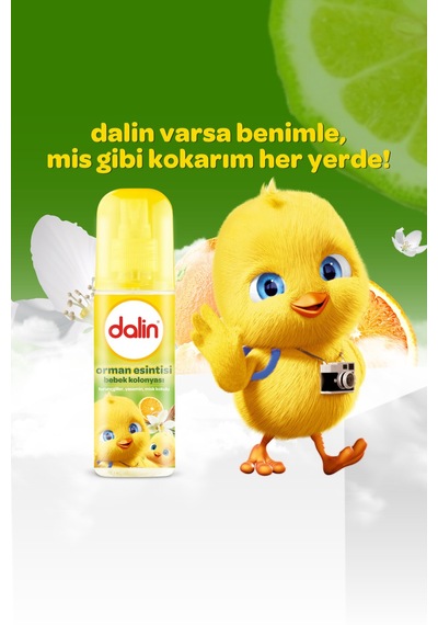 4 Adet Dalin Sprey Kolonya Orman Esintisi 150ml
