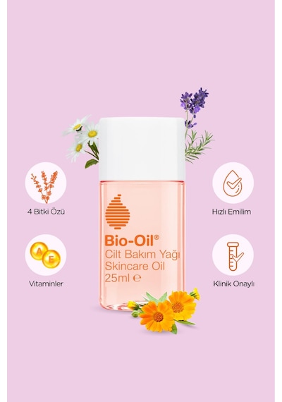 Bio Oil Tanışma Seti: Çatlak Karşıtı & Karşıtı Nemlendirici Cilt Bakım Yağı 25ml Cilt Bakım Çantası