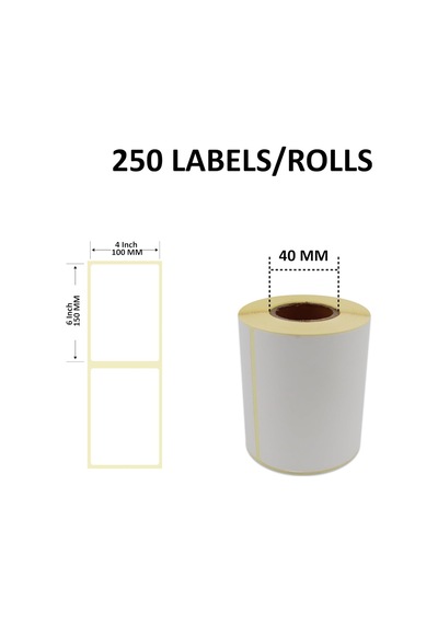 Kargo Etiketi Eko Termal Rulo Etiket 100mm X 150mm 350 Adet Direk Termal Transfer Etiketi Diğer