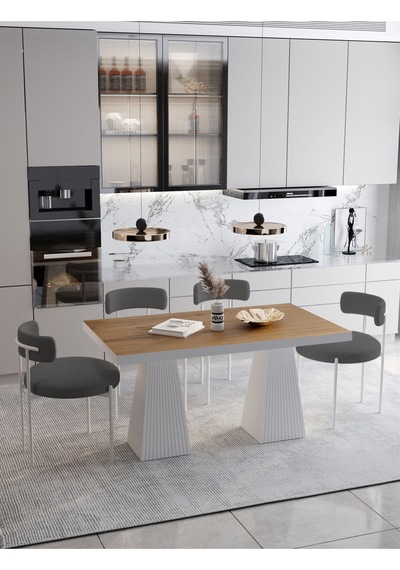Avvio Lucina Lake Mdf Ayak Teddy Sandalye 80x140 Yemek Masası Mutfak Masası 4 Kişilik Masa Sandalye Takım Akçaağaç Avvio Lucina Lake Mdf Ayak Teddy Sandalye 80x140 Yemek Masası Mutfak Masası 4 Kişilik Masa Sandalye Takım Akçaağaç