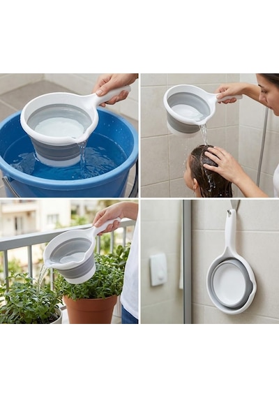 Orret Home 1,2 Litre Katlanabilir Maşrapa Akordiyon Tasarımlı, Tutma Saplı, Silikon Gövdeli Kamp Ve Piknik Maş Diğer