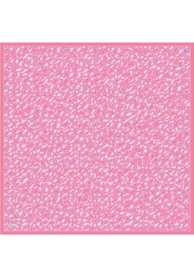 BELLİ Saf İpek Eşarp 4103d Twill İpek - 90 X 90 / Pembe Pembe