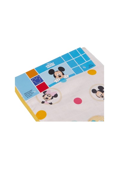 Taç 1500187685 Disney Mickey Baby Pamuk Lisanslı Müslin Battaniye, Çok Renkli Genel