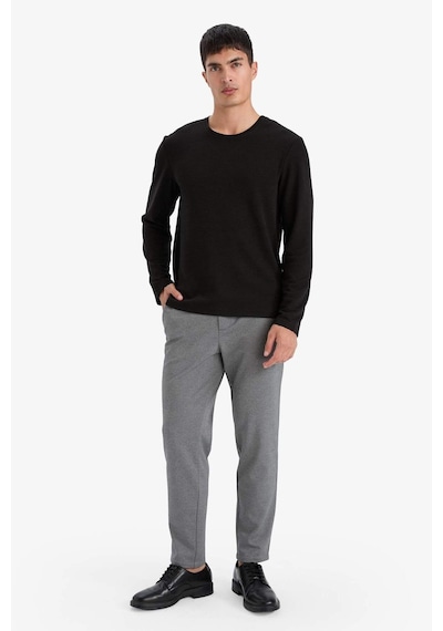 Defacto Slim Fit Dar Kesim Bisiklet Yaka Sweatshirt G2605ax25aubk81 Siyah-bk81