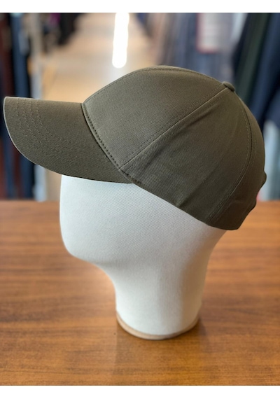 Hamze Düz Basic Pamuklu Unisex Cap Şapka Haki