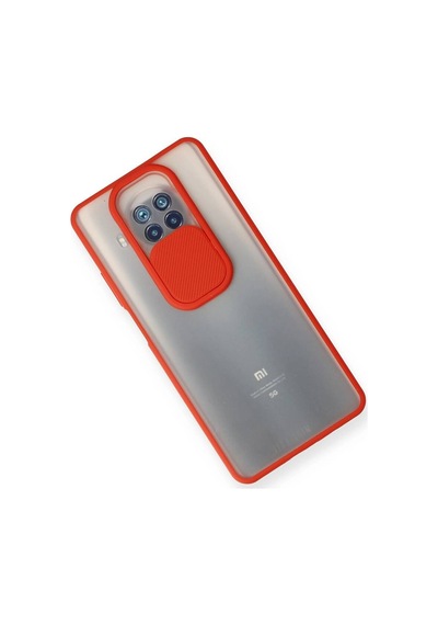 Xiaomi Mi 10t Lite Kılıf Palm Buzlu Kamera Sürgülü Silikon - Kırmızı Evimdeyokyok