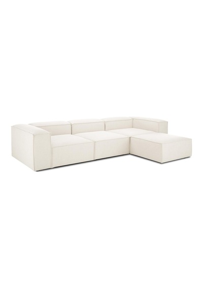 Relax Soft 4 Modül Köşe Takımı Kırık Beyaz Keten 10 Kırık Beyaz