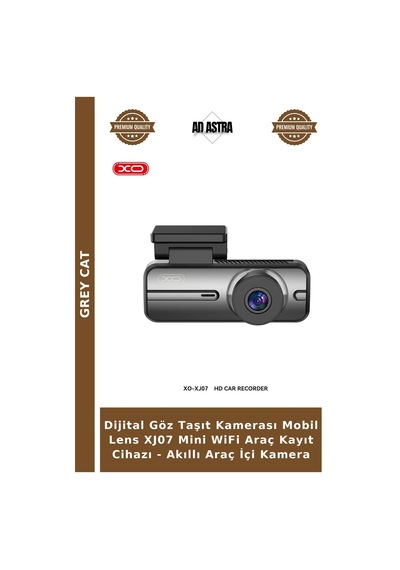 Dijital Göz Taşıt Kamerası Mobil Lens Xj07 Mini Wifi Araç Kayıt Cihazı - Akıllı Araç İçi Kamera