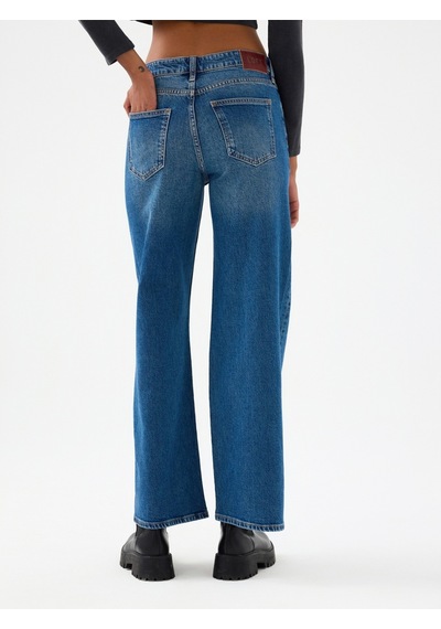 Bella Regular Fit Kadın Pantolon Denim