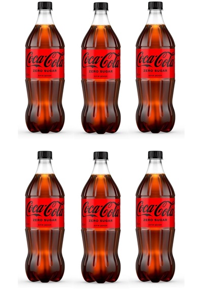 Coca Cola Kola Zero Sugar 1 Lt X 6 Adet