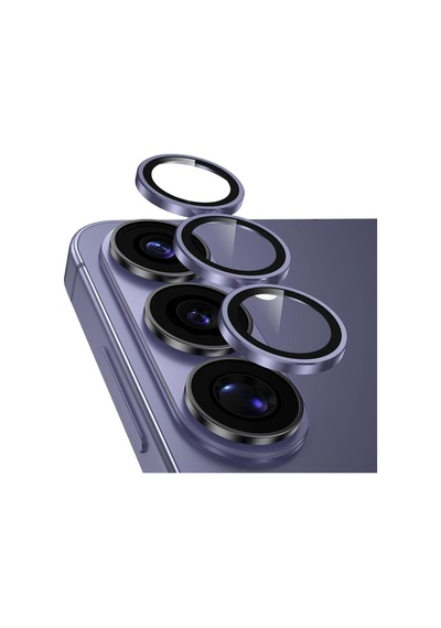 S24 Fe İle Uyumlu Kamera Lens Koruyucu Alüminyum Alaşım Çerçeveli Telefon Lensi Temperli Cam Koruma Mor Sku: Zeusb0hhmls893 -