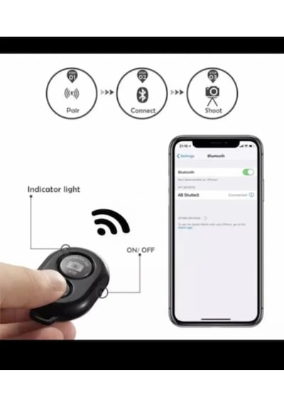 Tripod Profesyonel Fotoğraf Video Çekimi Kumandalı Telefon Tutucu Işıklı Ledli Gri