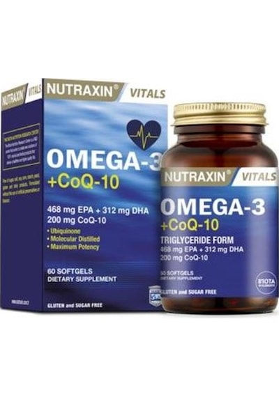Nutraxin Omega-3 & Co Q-10 Yumuşak 60 Kapsül