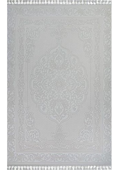 Gabardin Halı Miranda Serisi 4015 Akrilik Halı Salon Oturma Odası Halısı Gri