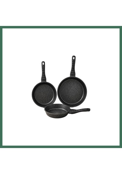 En-cag Redchef 20-24-28cm 3lu Dokum Tava Set Bss Çok Renkli