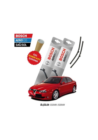 Bosch Aeroeco Alfa Romeo 156 Silecek Seti (1997-2007) Bosch Aeroeco Alfa Romeo 156 Silecek Seti (1997-2007)
