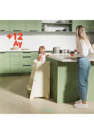 Kule Bend Öğrenme Kulesi Natural Color Menteşeli Model Natural