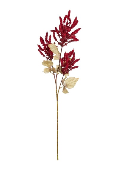 Yapay Çiçekli Bitki Pampas Bordo 90 Cm.
