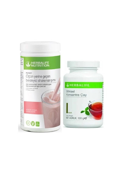 Herbalife Set Mini Ahududu Beyaz Çikolata Shake- 100 Gr Klasik Çay