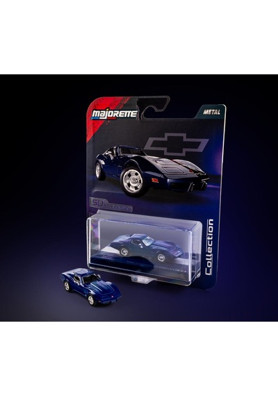 Majorette Collection Chevrolet Corvette C3 50th Anniversary 1:64 Model Araba