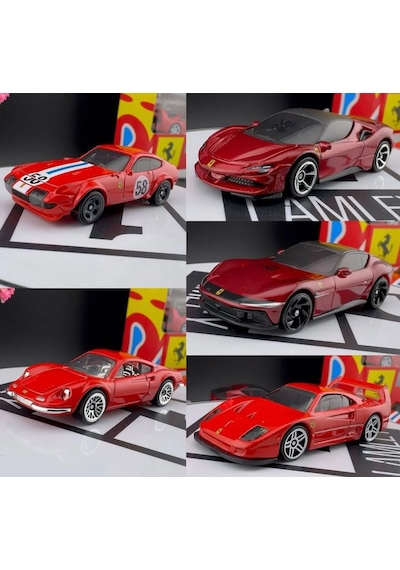 Hot Wheels Ferrari 5'li Kutu Model Araba Seti