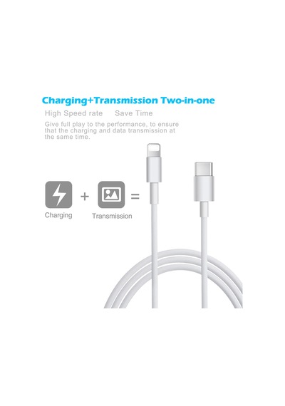 Apple Uyumlu iPhone Type-C Lightning Şarj Ve Data Kablosu