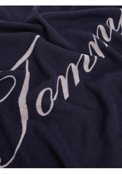 Tommy Hilfiger Th Logo Scarf, 0gy Lacivert Kadın Eldiven-atkı-bere
