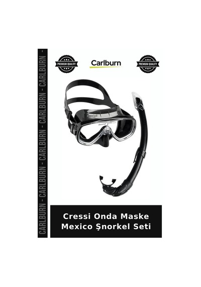 Özel Seri Cressi Onda Maske Mexico Şnorkel Seti Havuz Dalış Clear-Pink
