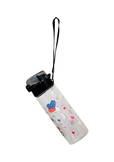 Xoxo Pipetli Siyah Plastik Matara 500 Ml K7592