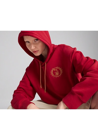 Puma Puma X Harry Potter Hoodie Unisex Günlük Sweatshirts 63009313 Kırmızı Kırmızı