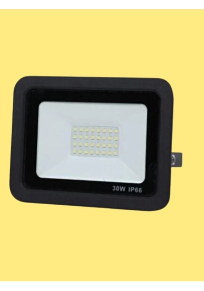 30 Watt Siyah Slim Kasa 3000k Günışığı Ip65 Led Projektör