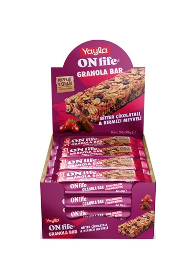 On Life Gronala Bar Bitter Çikolatalı&kırmızı Meyveli 40gr X 24 Lü - 943369950