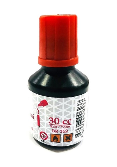 Brons Tahta Kalemi Mürekkebi Kırmızı 30Cc - Br-352