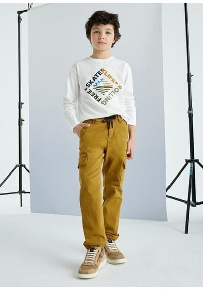 United Colors Of Benetton Mayoral Erkek Çocuk Pantolon 07541 Beyaz