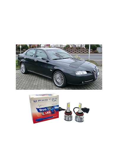 Alfa Romeo 166 Led Xenon Kısa Far Ampulü H7 Duo Yeni Seri Beyaz