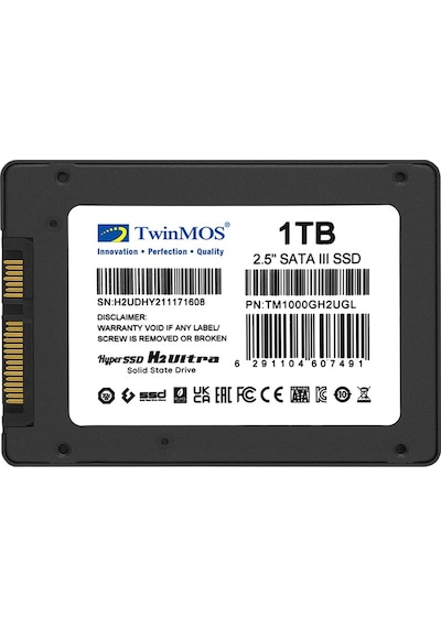 Twinmos TM1000GH2UGL 2.5" 1 TB 580/550 MB/S TLC 3D NAND Sata 3 SSD