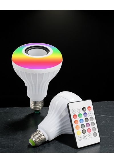 Kablosuz Bluetooth Hoparlör Led Lamba Uczlambahoparlör3