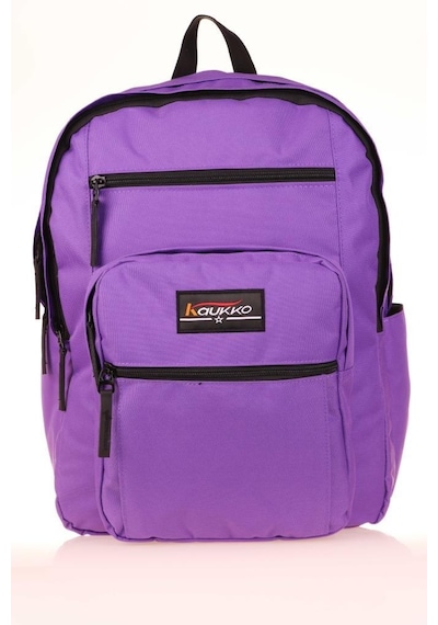 Kaukko Full Pocket Okul Sırt Çantası Mor K1606