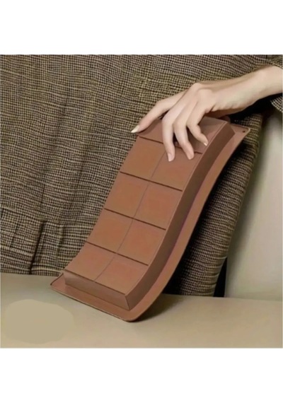 2 Adet - Dubai Çikolatası Kalıbı Çikolata Kalıbı Bpa Free Küçük Boy 15 X10cm Silikon Kahverengi Diğer