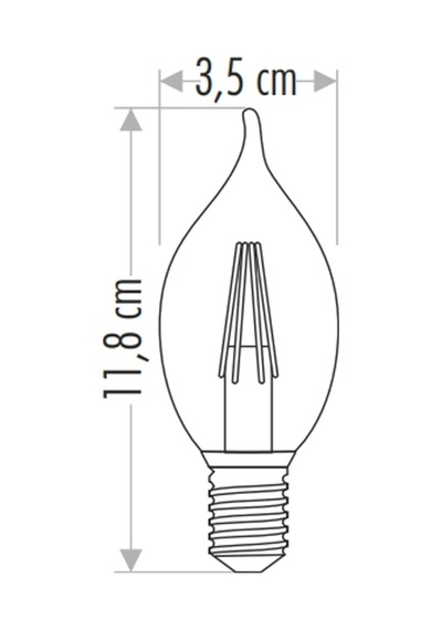 Cata Ct 4062 4w Led Flament Ampul 3200k Günışığı E14 Duy