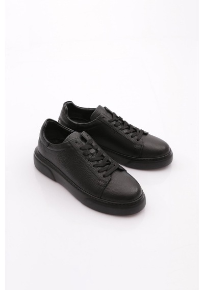 Dgn Leo Erkek Sneakers Ayakkabi Siyah Floter Siyah