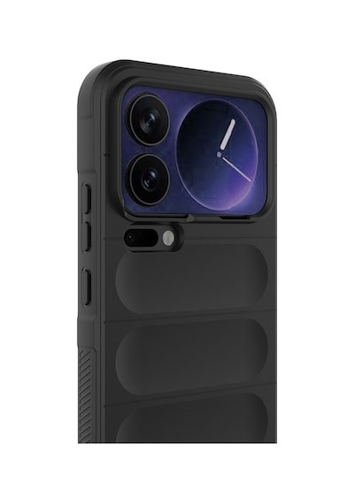 Maks Technology Mi 17 Pro Max Kılıf Esnek Tpu Oyuklu Arka Yüzey Tasarımlı Mkst Etnik Silikon Kapak - Lacivert