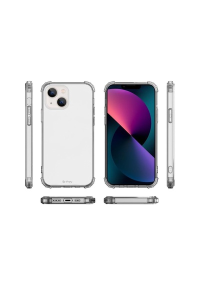 Apple Uyumlu iPhone Blogy 13 Mini İle Crystal Fit Kılıf Clear