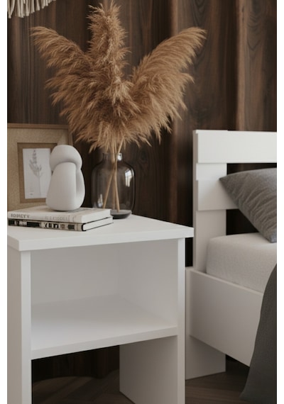Letto Çift Kişilik Mdf Karyola Ve 2 Komodinli Set